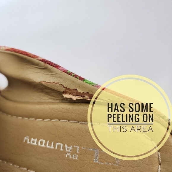 Chinese Laundry Drama Peep Toe 4" Heel Crossover Strap Wedge Size 8 - Picture 13 of 13